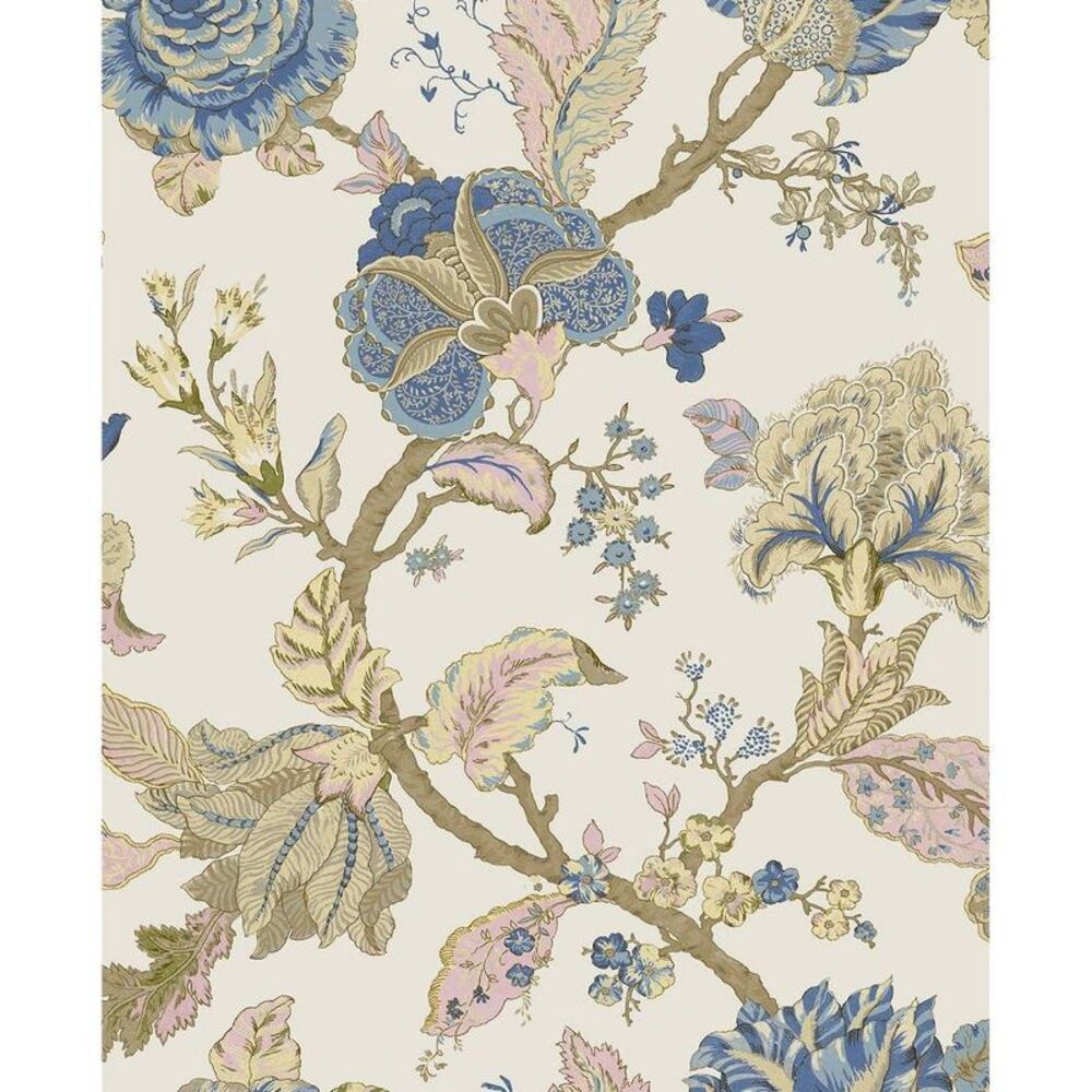 NextWall -  Kianna Jacobean Peel and Stick Wallpaper Cream